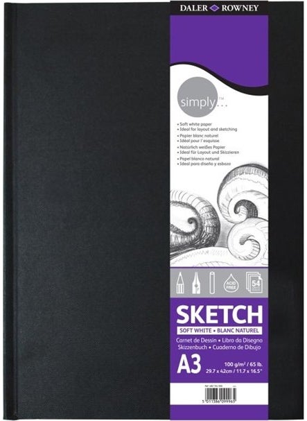 Daler Rowney - Simply Sketch Sketchbook A3 - 100gr. - Image 1