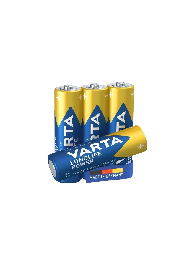 VARTA LONGLIFE POWER AA BLI 4 | Alkaline Energy System | 10 years power in storage guaranteed | High Performance Battery Made in Germany - Image 3
