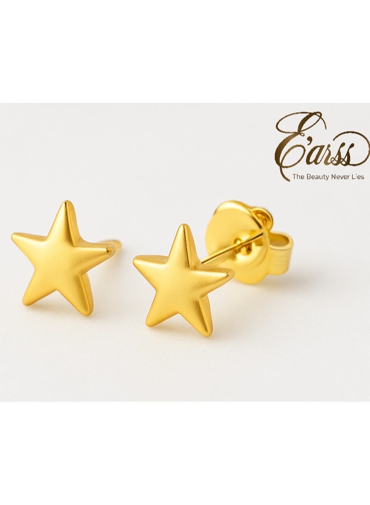 Earss Star Gold Earring | Stainless Steel | 18K Gold Plated - Image 2