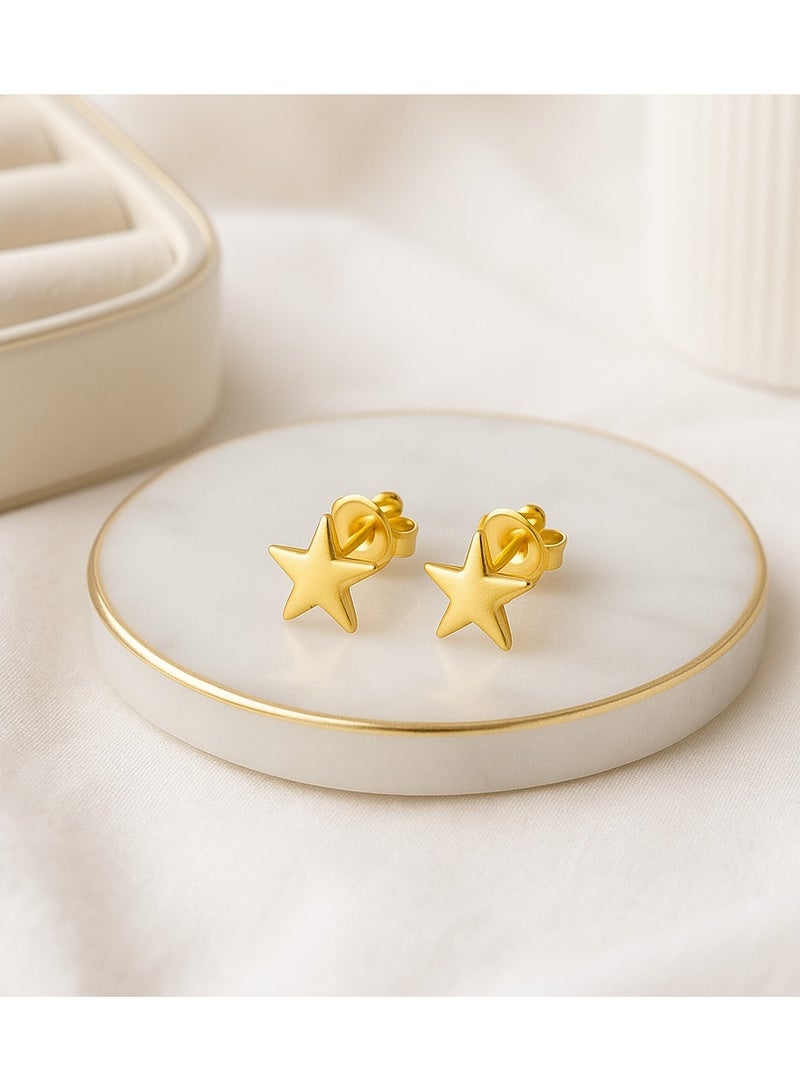 Earss Star Gold Earring | Stainless Steel | 18K Gold Plated - Image 4