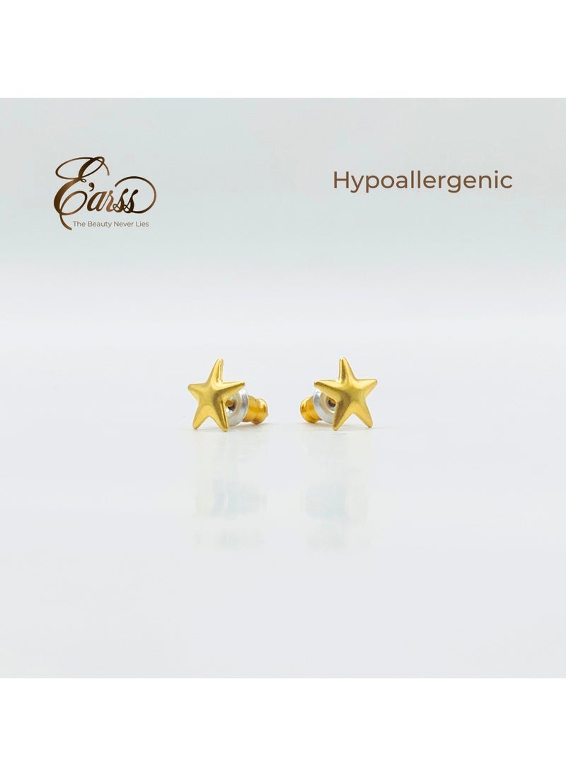 Earss Star Gold Earring | Stainless Steel | 18K Gold Plated  - Image 3