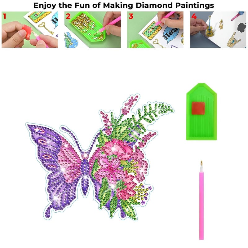 EooCoo Case Compatible for New MacBook Air 15/15.3 inch M4 A3241 M3 A3114 M2 A2941 Liquid Retina Display&Touch ID,2025 2024 2023 Release,Protective Plastic Hard Shell Cover Shiny,Flowers&Butterflies - Image 2