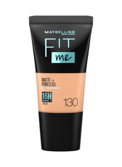 MAYBELLINE NEW YORK Maybelline New York Fit Me Matte & Poreless Foundation Travel Size 18ml - 16H Oil Control with SPF 22 - 130  - Image 1