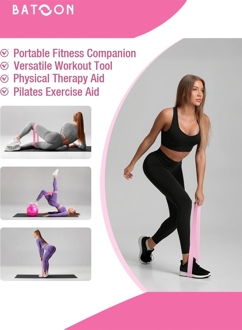 باتون مجموعة حلقات بيلاتيس من 13 قطعة - دائرة سحرية كبيرة لليوجا واللياقة البدنية مقاس 15 بوصة، وكرة لياقة بدنية مقاس 9.8 بوصة، وشريط مقاومة، وملحقات معدات بيلاتيس لصالة الألعاب الرياضية المنزلية، وشد الجسم، وهدية لياقة بدنية - Image 5
