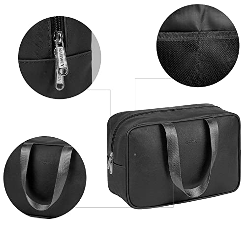 Narwey Full Size Toiletry Bag Women Large Cosmetic Bag Travel Makeup Bag Organizer Medicine Bag for Toiletries Essentials Accessories (Large, Black) - Image 5