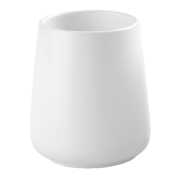 WHITE TOOTHBRUSH HOLDER FOR BATHROOM CERAMIC TOOTH BRUSHING HOLDERS TOOTHBRUSH CUP TOOTHPASTE ORGANIZER FOR BATHROOM COUNTERTOP MAKEUP BRUSH HOLDER PEN HOLDER FOR HOME DESKTOP STORAGE