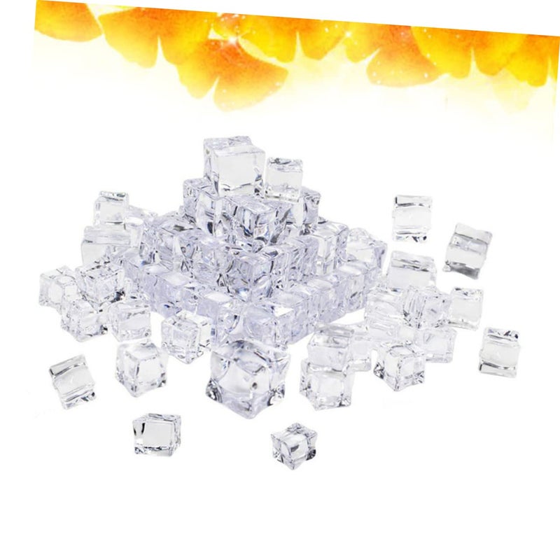 50 Pcs Artificial Ice Cubes For Kitchen Decor Glass Luster Fake Ice - Image 4