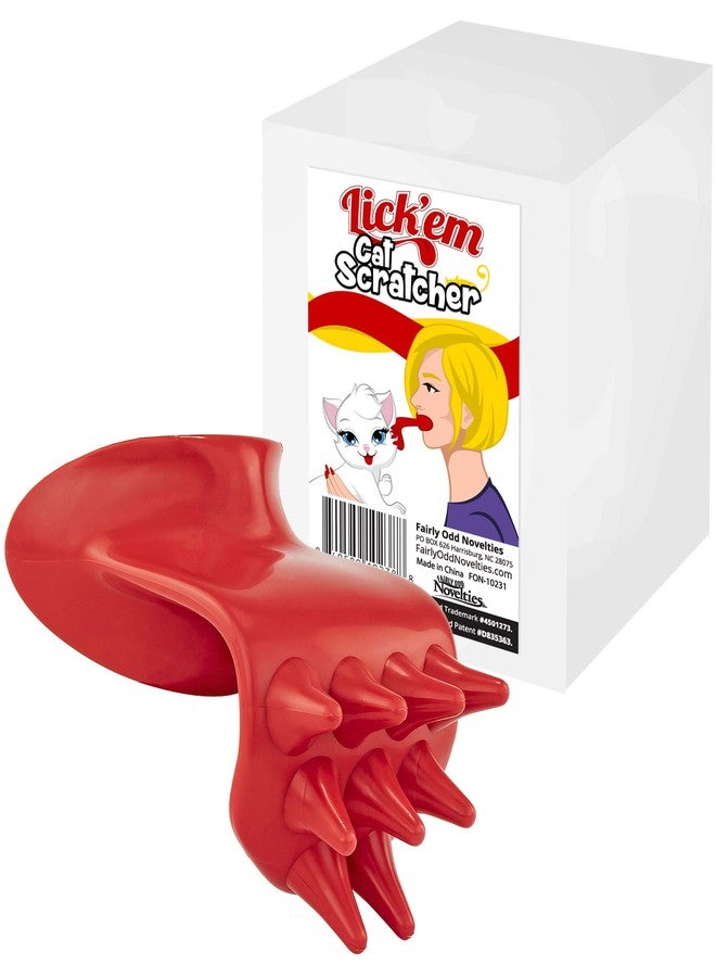 Lick'em Lick'em Tongue Cat Scratcher – Funny Novelty Gag Gift for Cat Lovers - Image 1