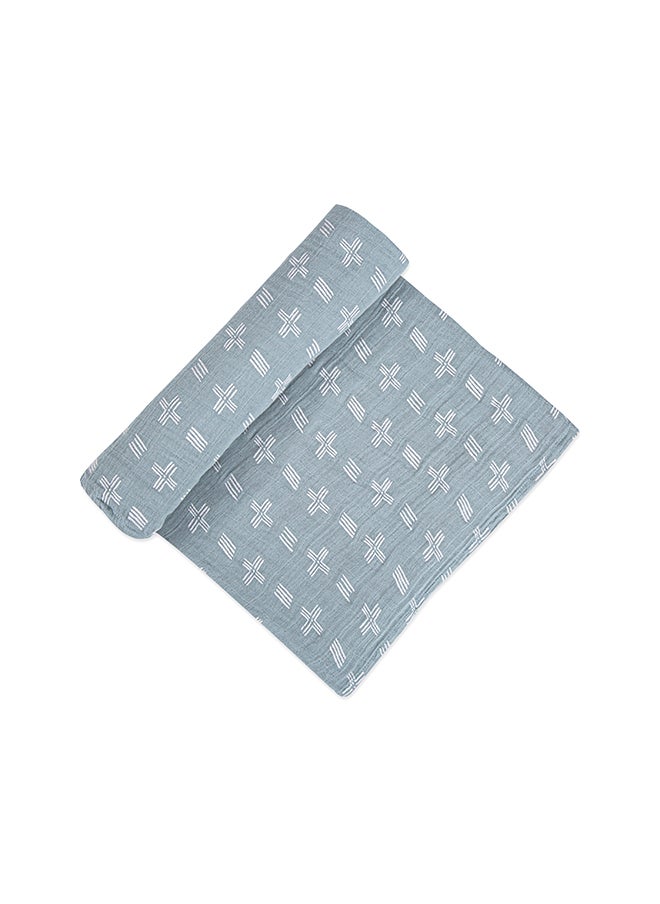 Crane BABY Ezra Single Swaddle Wraps, River Dash  - Image 1