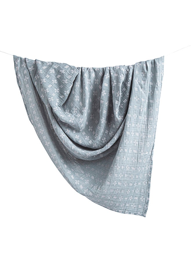 Crane BABY Ezra Single Swaddle Wraps, River Dash  - Image 3