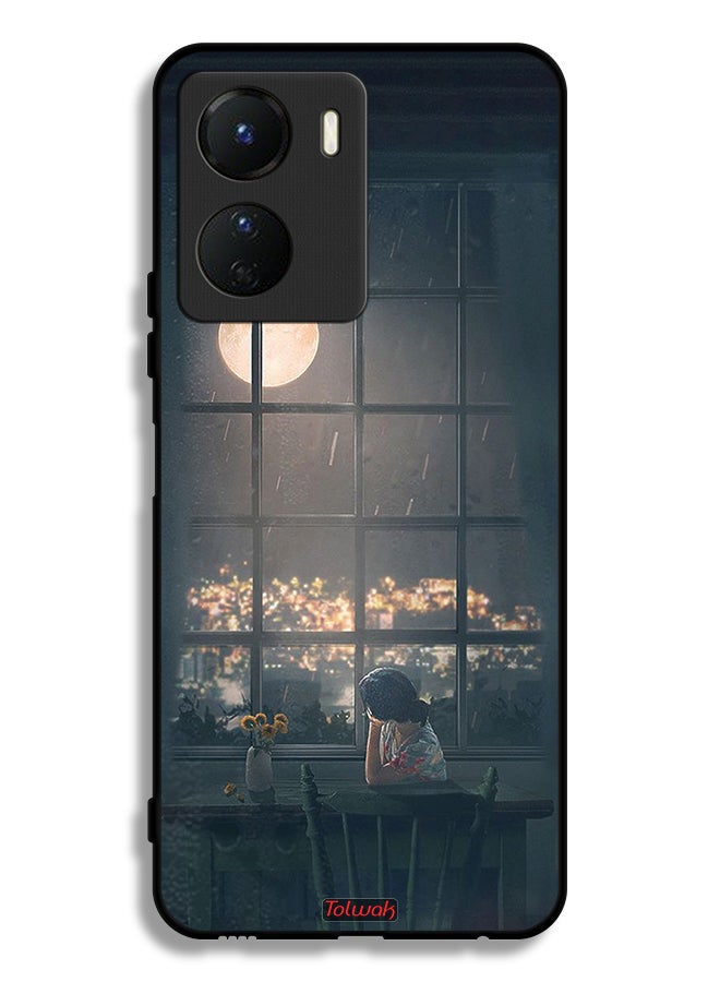 Tolwak Vivo Y16 Protective Case Cover Looking At Moon Art - Image 1
