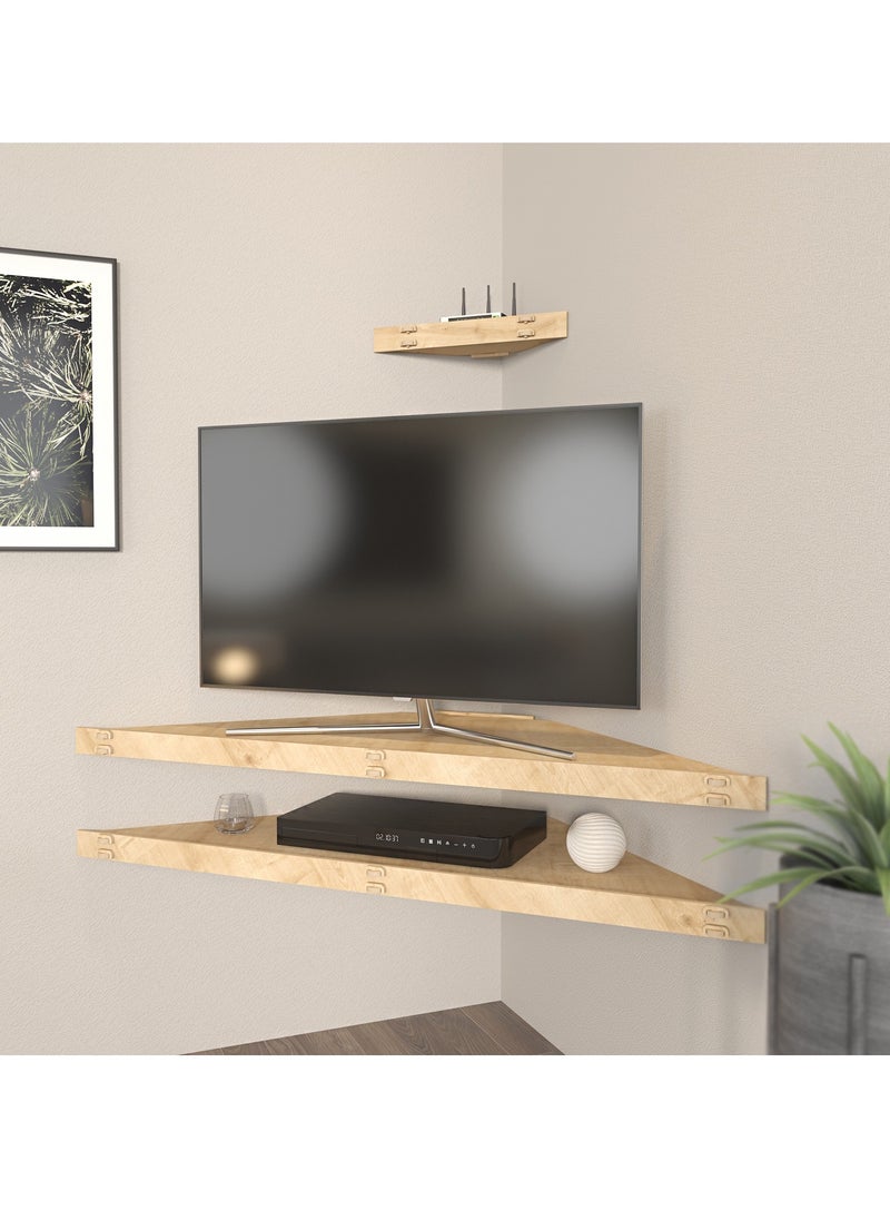 Decorotika Mensi 120 cm Floating Corner TV Unit for TVs up to 55"  - Image 3