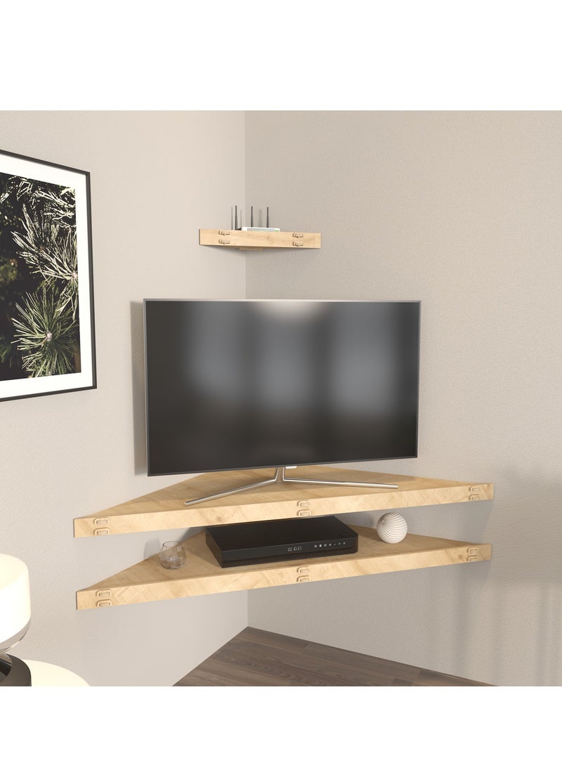 Decorotika Mensi 120 cm Floating Corner TV Unit for TVs up to 55"  - Image 4