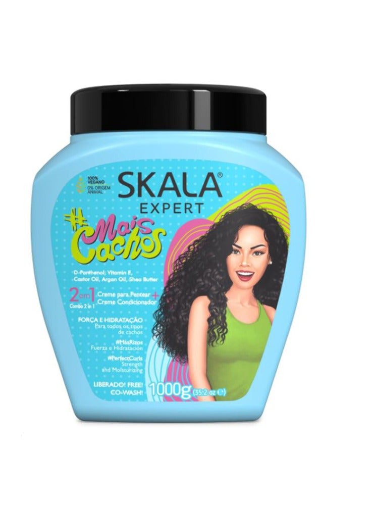 سكالا كريم وبلسم للشعر يقوي ويرطب جميع انواع الشعر المجعد- 1000 جرام