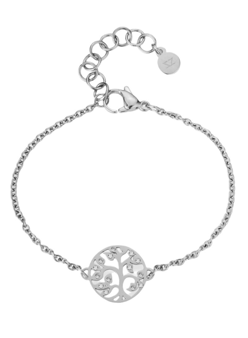 زنك سوار نسائي من زينك باللون الفضي من الستانلس ستيل | ZFBR010SS - Image 1