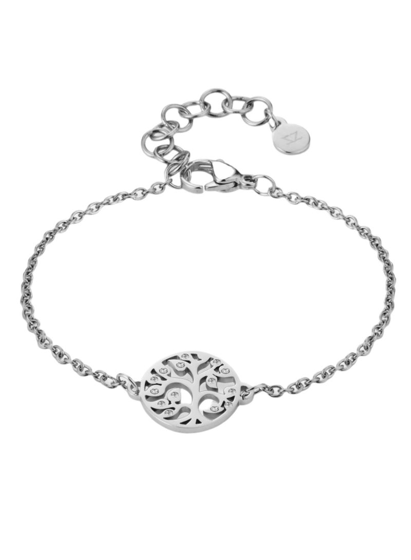 زنك سوار نسائي من زينك باللون الفضي من الستانلس ستيل | ZFBR010SS - Image 2