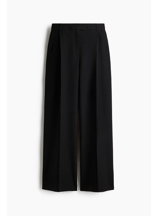 Tailored Wool-Blend Trousers