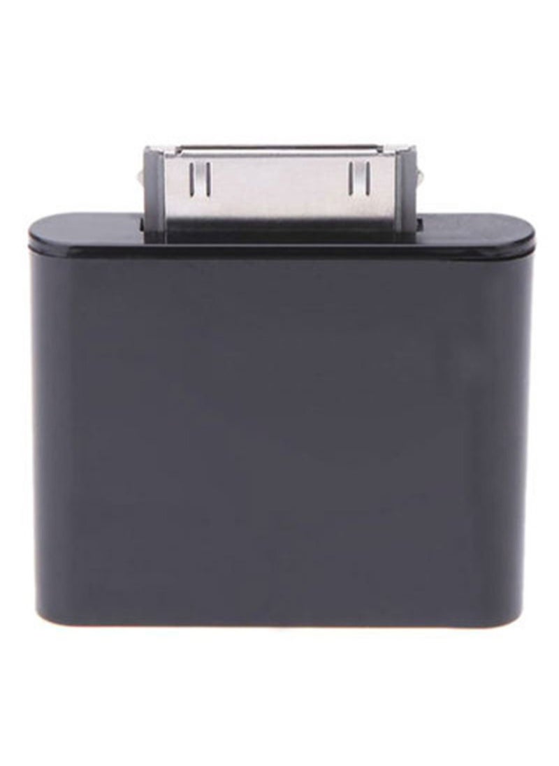 KASTWAVE - Portable BT Adapter Dongle Transmitter 30pin Plug Automatically Pair No Buttons Compatible with i-Pod Mini i-Pod Nano Touch Video - Image 1