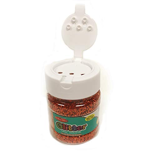 Charles Leonard Creative Arts by Charles Leonard Glitter, 4 Ounce Bottle, Orange (41465) - Image 2