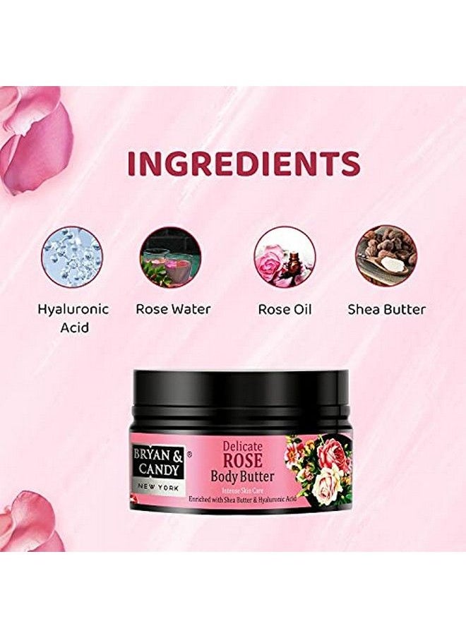 BRYAN & CANDY New York'S Delicate Rose Body Butter With Natural Organic Shea Butter And Hyaluronic Acid (200Gm)  - Image 3