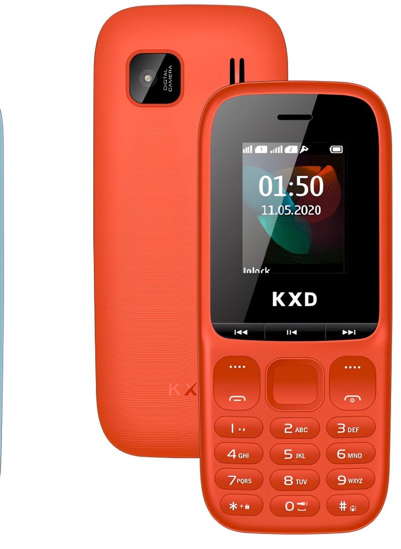 KXD - M21 Dual Sim, 1.77 inches,2500mAh Battery, 2G - Red - Image 1