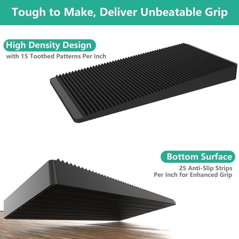 PROPA Furniture Leveler 12pcs Kit Size Variety | Multi-Purpose Rubber Shim for Leveling Feet Stable | Anti-Wobble Pad for Uneven Table, Dresser Leg, Toliet and More Furniture | Prevent from Wobbling - Image 3