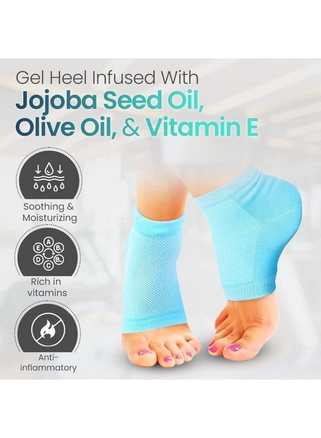 Caltero جوارب كالتيرو الجل للكاحل مع كعب نصف: ارتقِ بروتين العناية الشخصية الخاص بك مع هذه الجوارب المهدئة المصممة لتوفير الراحة والتخفيف لكاحليك. - Image 5