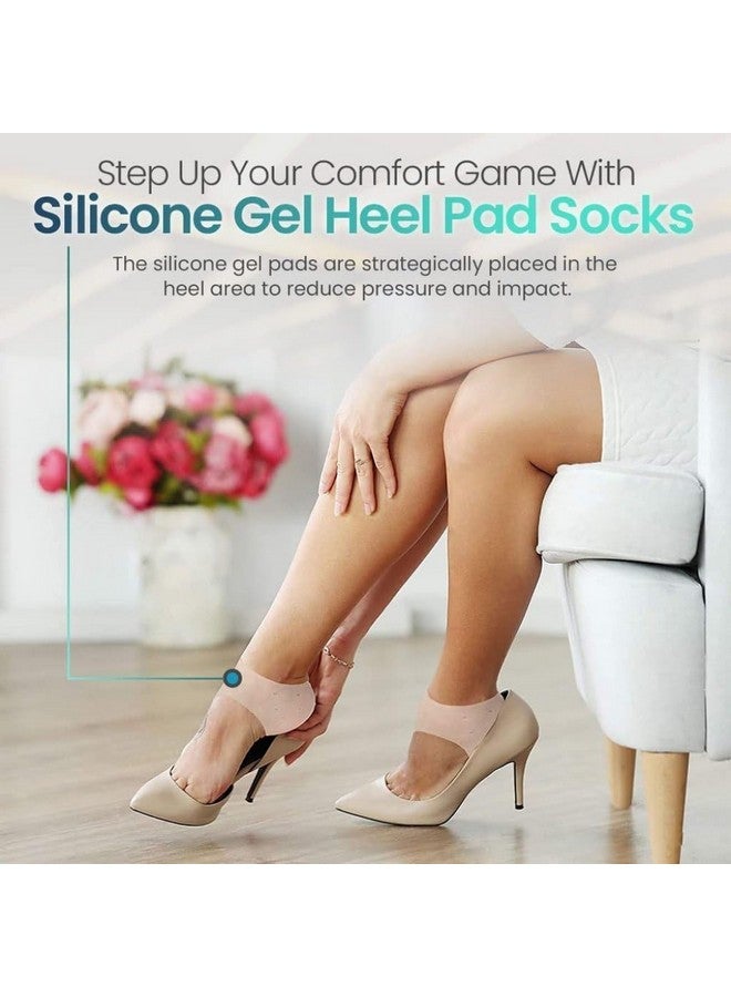Caltero جوارب كالتيرو الجل للكاحل مع كعب نصف: ارتقِ بروتين العناية الشخصية الخاص بك مع هذه الجوارب المهدئة المصممة لتوفير الراحة والتخفيف لكاحليك. - Image 4