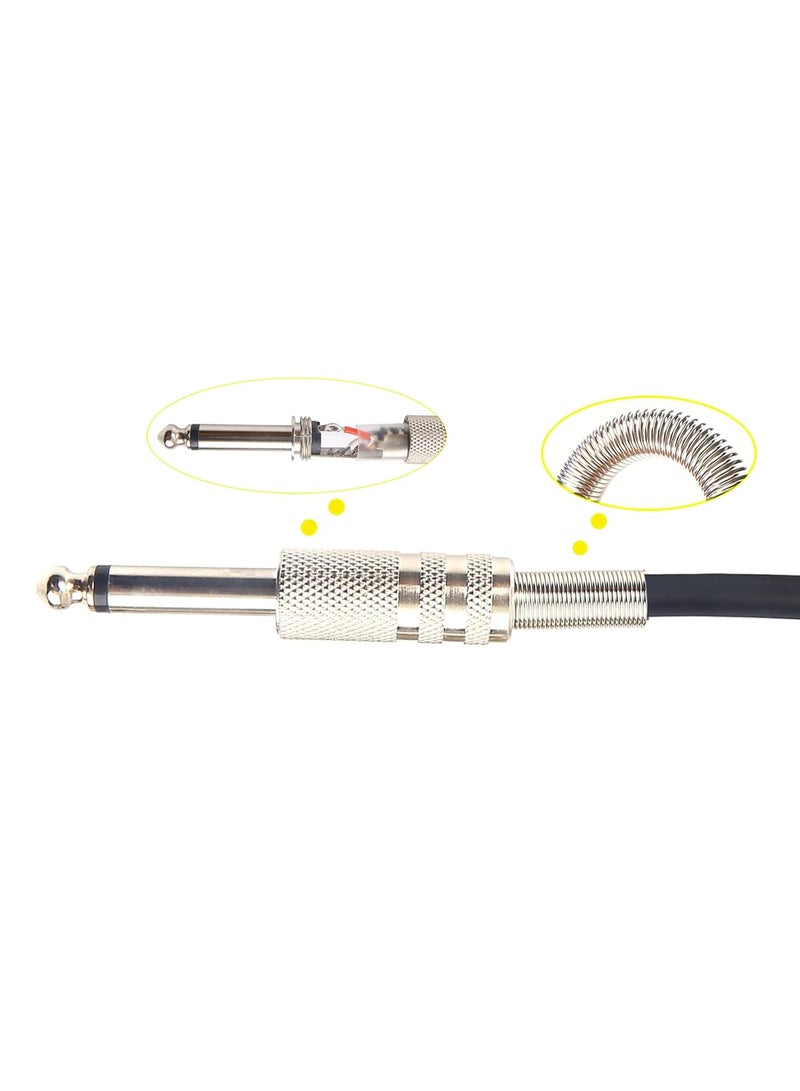 URSMART Unbalanced XLR Male to 1/4" Inch TS Mono Male Plug Audio Connector, 6.35mm to XLR Cable for Amplifiers, Instruments etc.[10 Feet] - Image 5