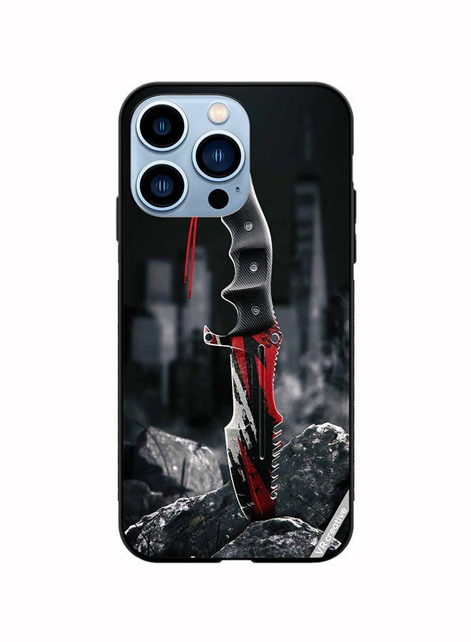 VR CREATIVE Protective Case Cover For Apple iPhone 13 Pro Huntsman Knife Design Multicolour - Image 1