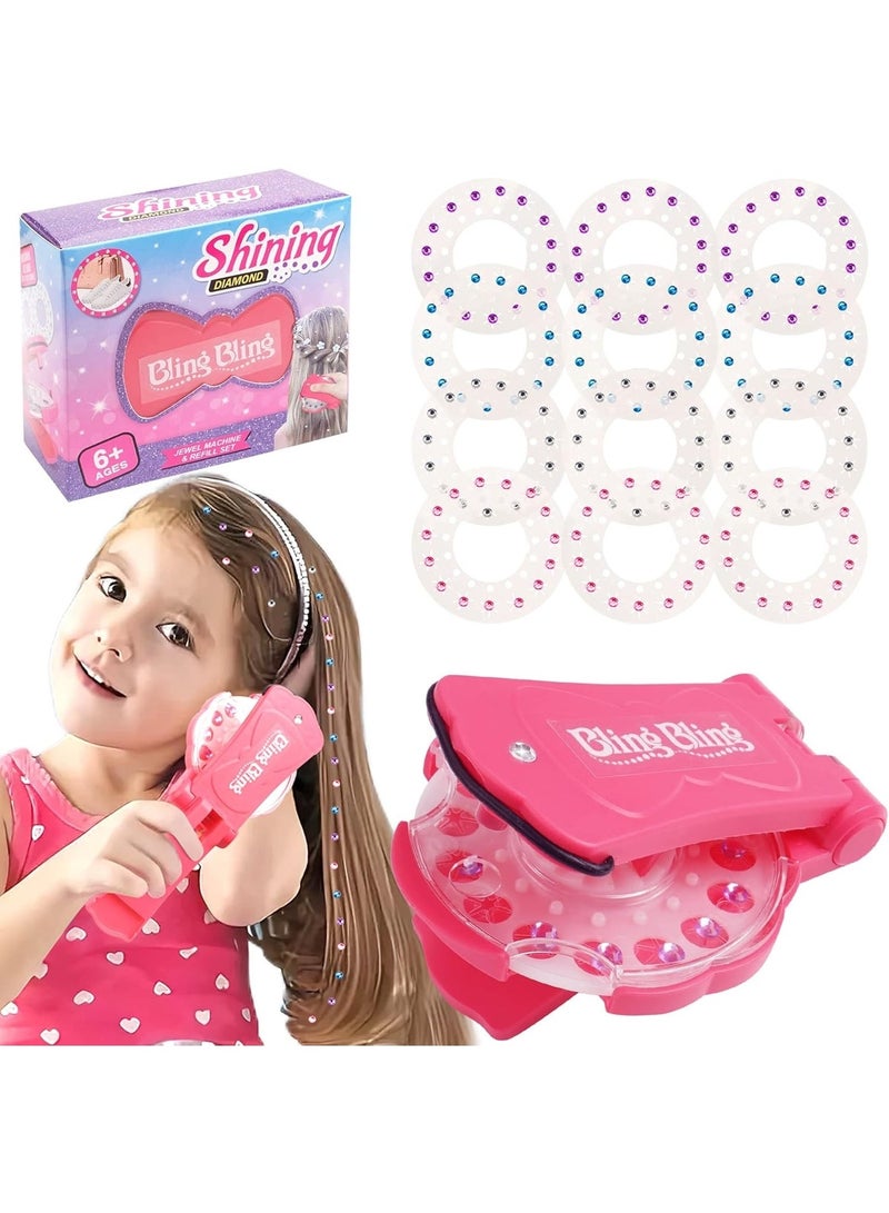 Hair styling kit with 180 gems-a sparkling styling tool for girls and kids-featuring a gem applicator for hair- shoes-and more - Image 2