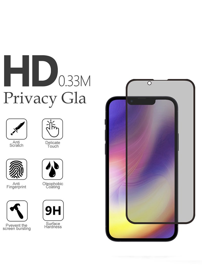 BORTONY Privacy Anti-Spy Tempered Glass Screen Protector For iPhone 13 Pro Max 6.7 Inch Black - Image 3