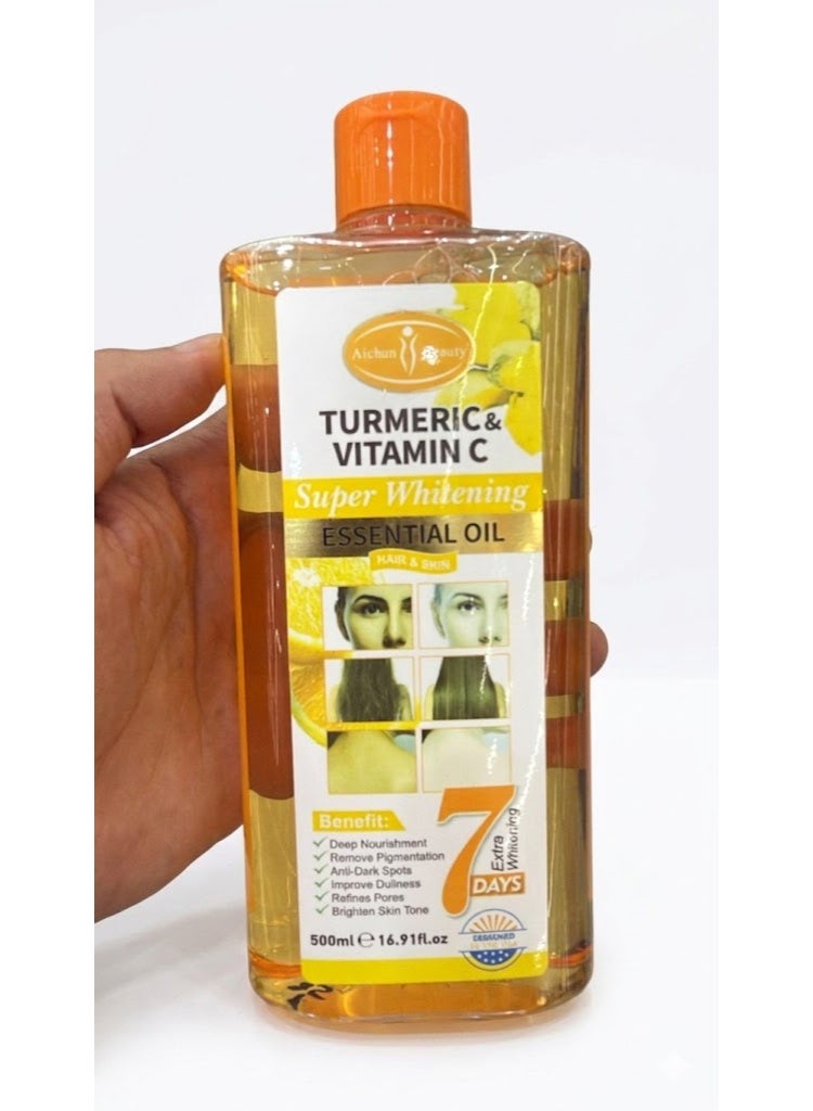 Super Whitening Turmeric Oil for Face & Body, Essential Oil