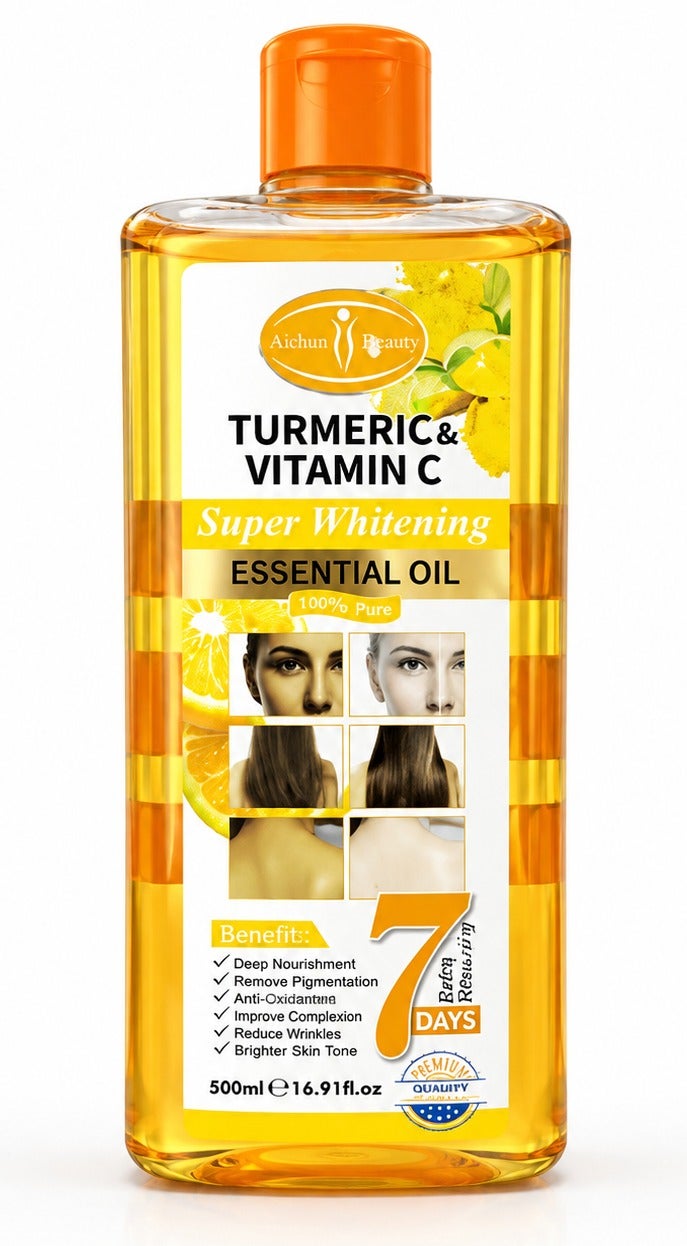 Aichun beauty Super Whitening Turmeric Oil for Face & Body, Essential Oil - Image 1