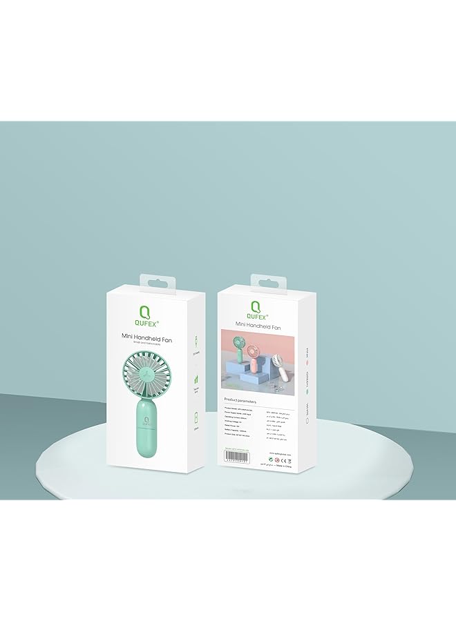 erorex Portable Hand Fan Powerful Cooling 1500 Mah Battery Modern And Portable Design Green - Image 4