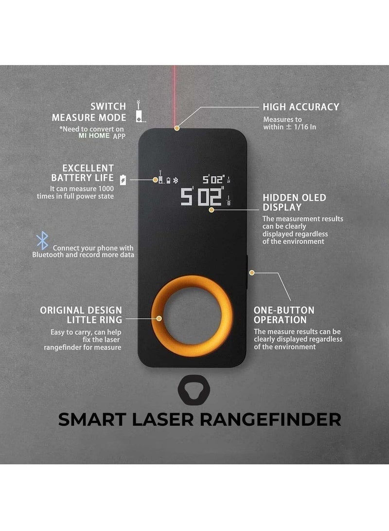 Generic Laser Tape Measure With Bluetooth 98ft Digital Tape Measure ±1/16-inch Accuracy 2 Modes Of The Measurement Switchable Units M/Ft Type-C Charging  - Image 3