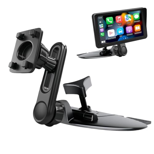 Epronic Extended CD Slot Mount for CarPlay Screen Adjustable Arm and 360° Rotating Universal Head 17mm Compatible with in-Car Monitors CD Slot CarPlay Mount - Image 1
