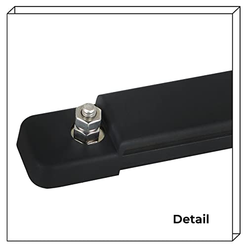 YSMN Busbar Bus Bar Power Distribution Block with Cover 12V 180A 12 Points DC Black Red Pair - Image 3