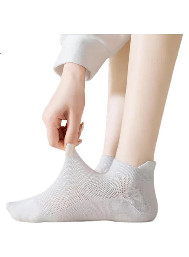 Threegun Women'S Socks Women'S Short Socks Pure Cotton Summer Boat Socks Invisible Mesh Shallow Mouth Short Socks Women - Image 2