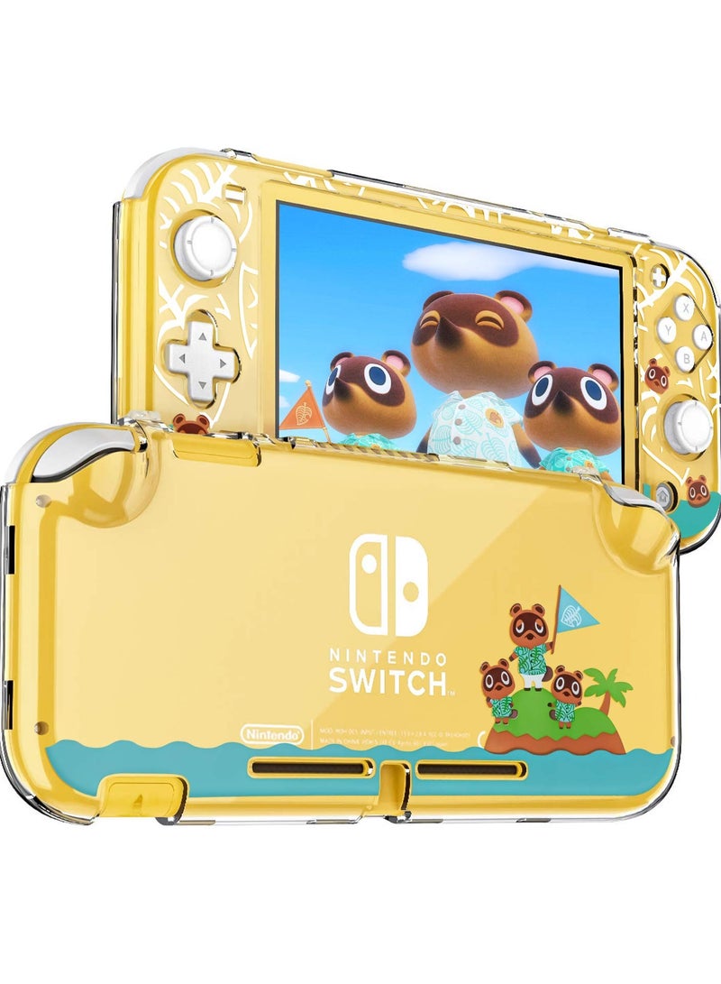 Zikra Compatible Hard Case for Nintendo Switch Lite, Rigid PC Transparent Split Design, Shock Resistant and Scratch Resistant, Perfect for Animal Crossing Enthusiasts. - Image 1