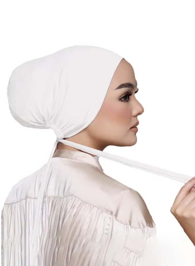 2PCS Hijab Cap, Women scarf hijab, Muslim under hijab head cap for Women, Islamic Headscarf Bonnet Cap Hijab with Adjustable Tie-Back Closure - Image 2