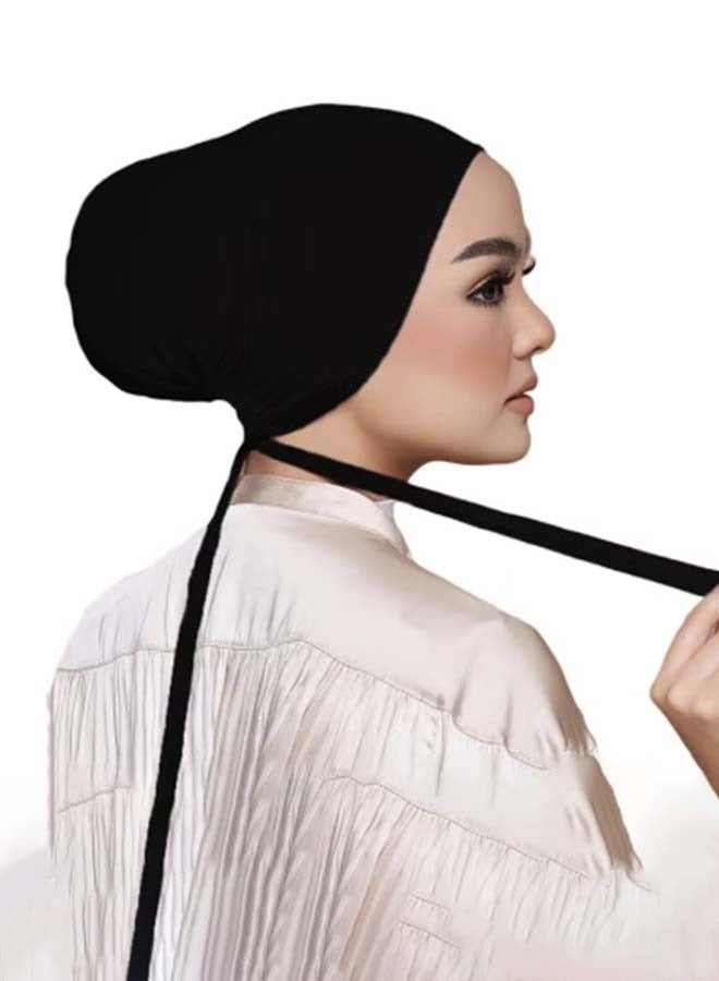2PCS Hijab Cap, Women scarf hijab, Muslim under hijab head cap for Women, Islamic Headscarf Bonnet Cap Hijab with Adjustable Tie-Back Closure - Image 3