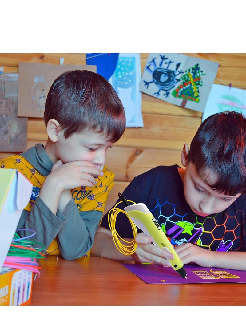 ELTRAZONE 3D Printing Pen Kit for Kids & Adults, Includes Among Us Stencils, 10m PLA/ABS Filament, LCD Display, Low Temp DIY Art Set, Educational Creative Toy for Christmas & Drawing Projects (Pink) - Image 5