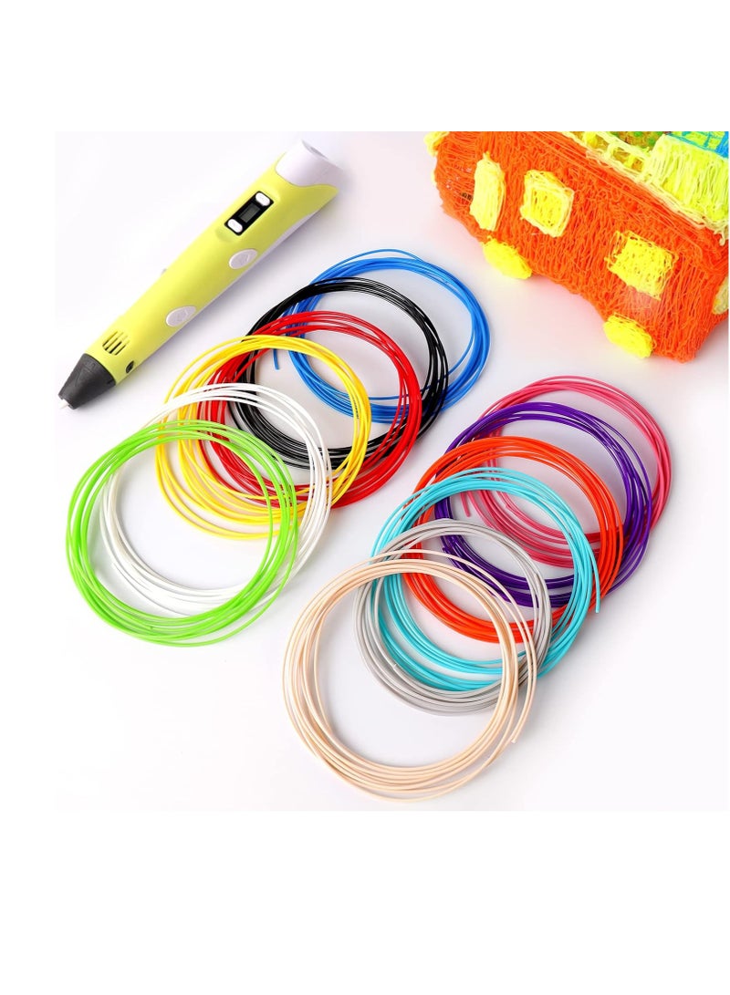 ELTRAZONE 3D Printing Pen Kit for Kids & Adults, Includes Among Us Stencils, 10m PLA/ABS Filament, LCD Display, Low Temp DIY Art Set, Educational Creative Toy for Christmas & Drawing Projects (Pink) - Image 2