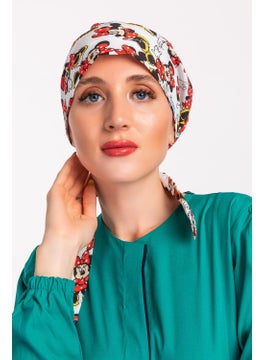 Nur Medikal Giyim Nur Medical Clothing White Minnie Mouse Nurse Doctor Hijab Bonnet  - Image 1