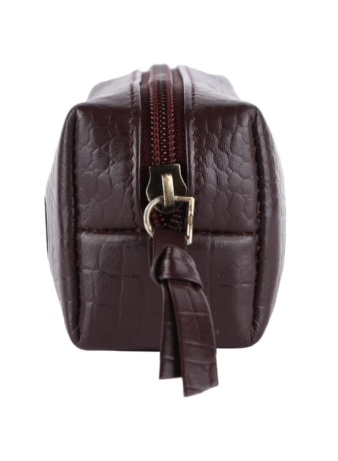 HAMMONDS FLYCATCHER Leather Utility Pouch - Multi-Use Genuine Leather Pencil Case, Cosmetic, Stationery, Coin & Makeup Brush Pouch for Women & Men - School & Office Organizer