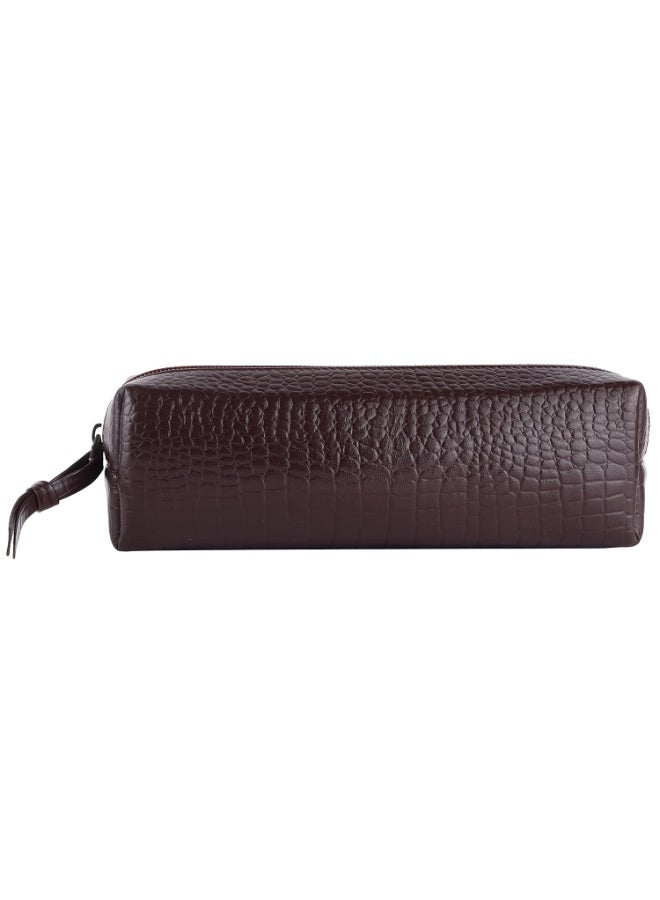 HAMMONDS FLYCATCHER Leather Utility Pouch - Multi-Use Genuine Leather Pencil Case, Cosmetic, Stationery, Coin & Makeup Brush Pouch for Women & Men - School & Office Organizer - Image 5