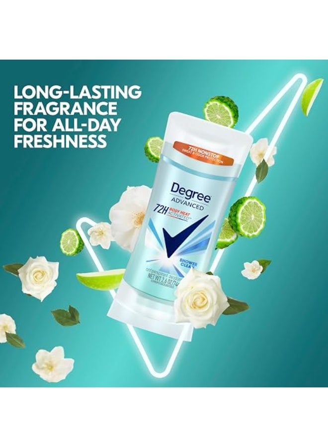 Antiperspirant Deodorant 48 Hour Advanced Protection Shower Clean Deodorant for Women 74 g