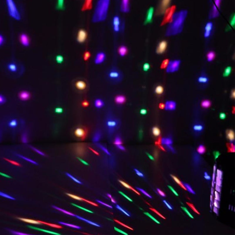 أضواء غرفة بار كاريوكي صغيرة بقابس بريطاني - 8 ألوان LED RGB - تحكم صوتي بـ 7 قنوات DMX-512 - 4 أوضاع للاستخدام في الحفلات المنزلية والمسرح - Image 3