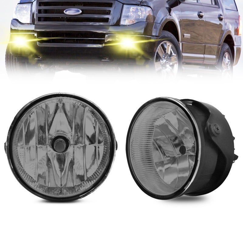 Shocklight Fog Lights Assenmbly For 20072013 Ford Expedition 20082011 Ford Ranger With Smoked Lens 2PCS Fog Lamps Smoked Lens